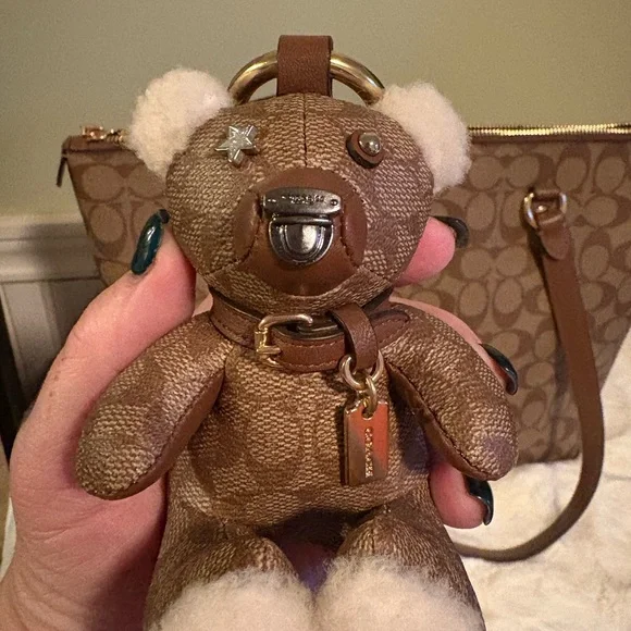 Coach Tan Signature Tote Bag Set - Picture 7 of 11